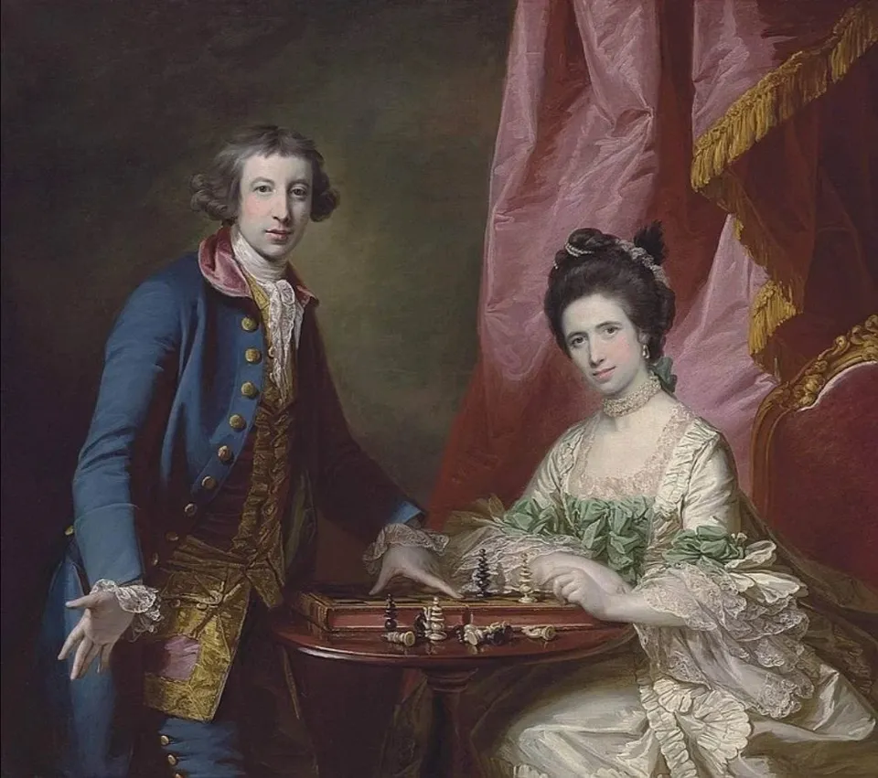 Francis Cotes, Bildnis William Welbys und seiner ersten Frau, 18. Jahrhundert