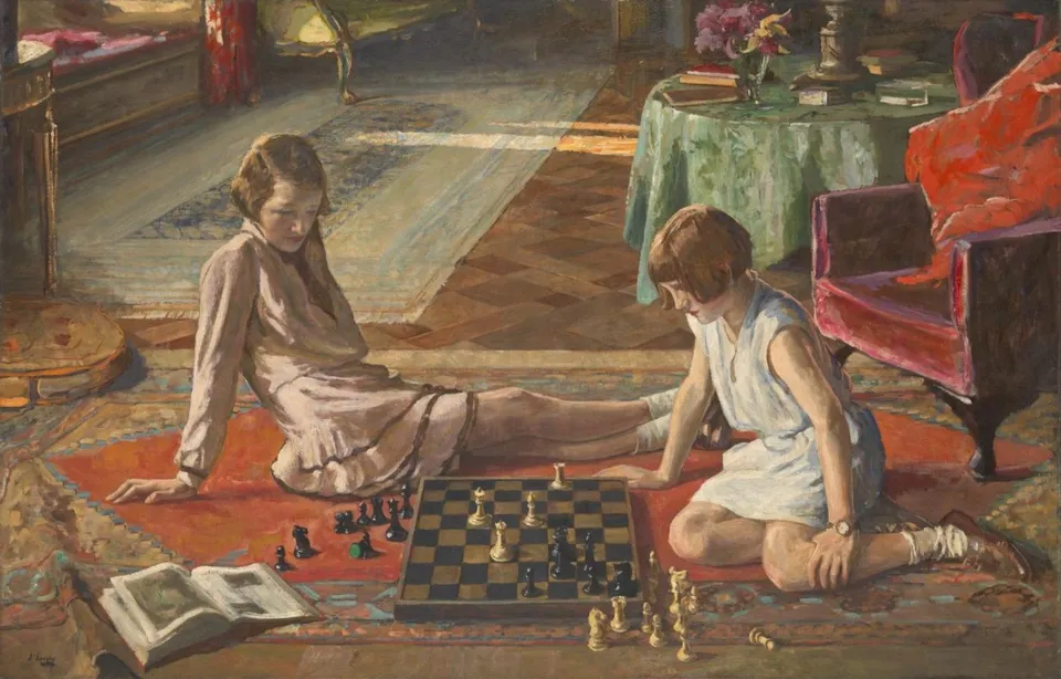 Ein Gemälde des irischen Malers John Lavery (London, 1929)