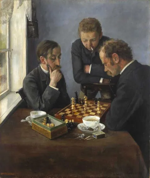 Hildur Prahl Nielsen, Dänemark, Matt in drei Zügen, 1885