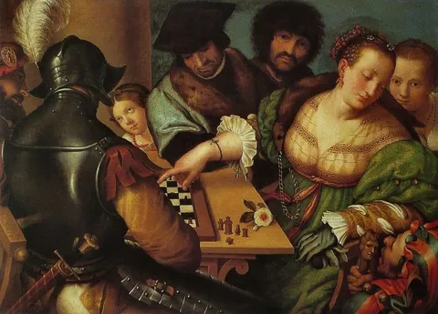 Giulio Campi, „Die Schachpartie“, 1530–1532