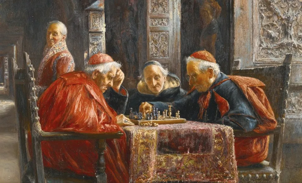 José Gallegos y Arnosa, Die Schachpartie